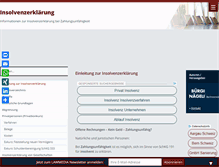 Tablet Screenshot of insolvenzerklaerung.ch